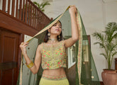 Alluring Lehenga Choli in Lemon Yellow Colour